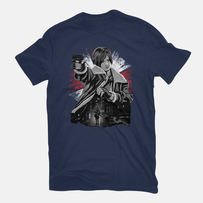 Cop Zombie Hunter-Womens-Basic-Tee-rmatix