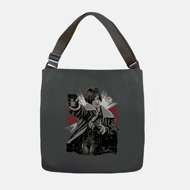 Cop Zombie Hunter-None-Adjustable Tote-Bag-rmatix