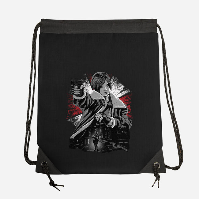 Cop Zombie Hunter-None-Drawstring-Bag-rmatix