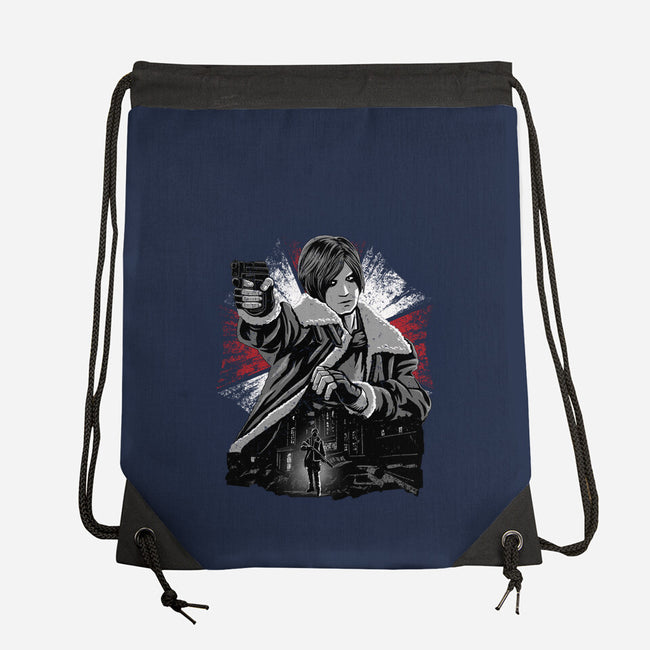 Cop Zombie Hunter-None-Drawstring-Bag-rmatix