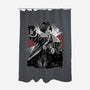 Cop Zombie Hunter-None-Polyester-Shower Curtain-rmatix