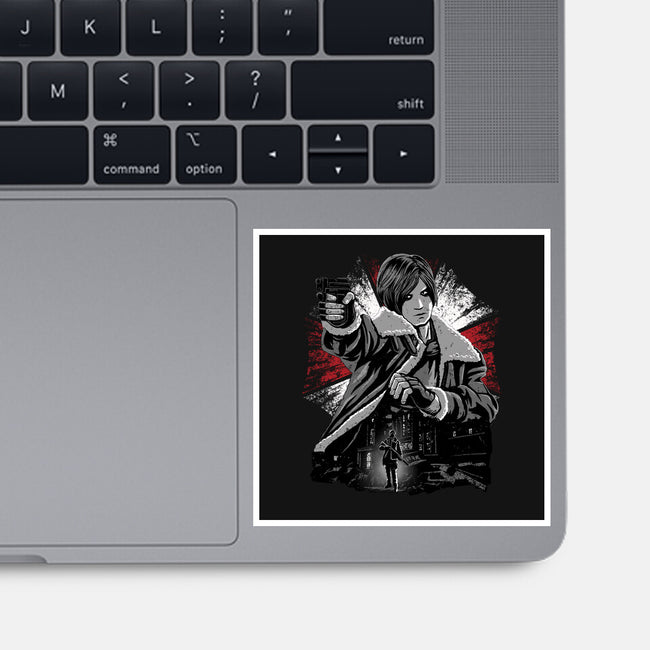 Cop Zombie Hunter-None-Glossy-Sticker-rmatix