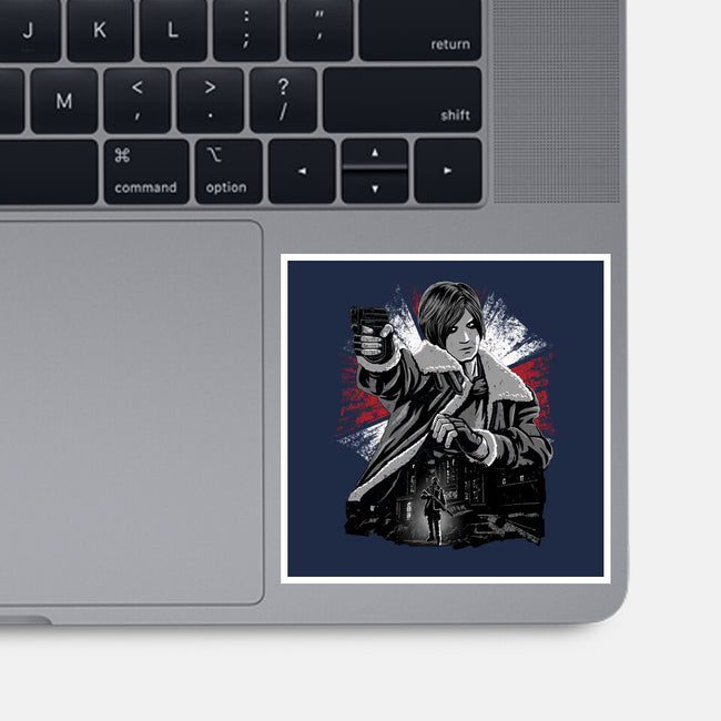 Cop Zombie Hunter-None-Glossy-Sticker-rmatix