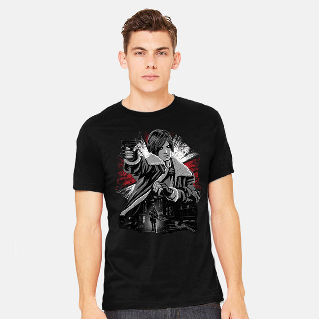 Cop Zombie Hunter-Mens-Heavyweight-Tee-rmatix