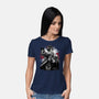 Cop Zombie Hunter-Womens-Basic-Tee-rmatix