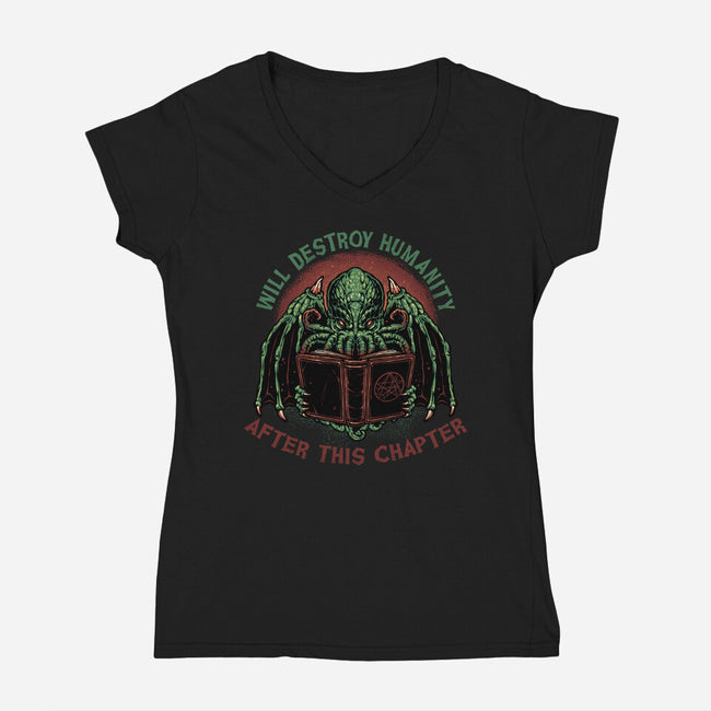 After This Chapter-Womens-V-Neck-Tee-glitchygorilla
