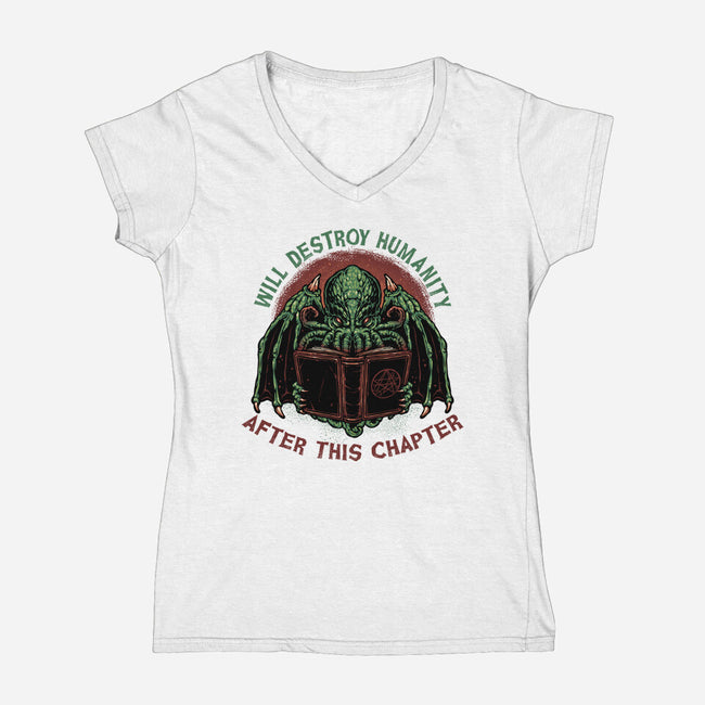 After This Chapter-Womens-V-Neck-Tee-glitchygorilla