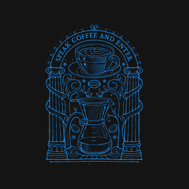 Speak Coffee And Enter-None-Glossy-Sticker-glitchygorilla