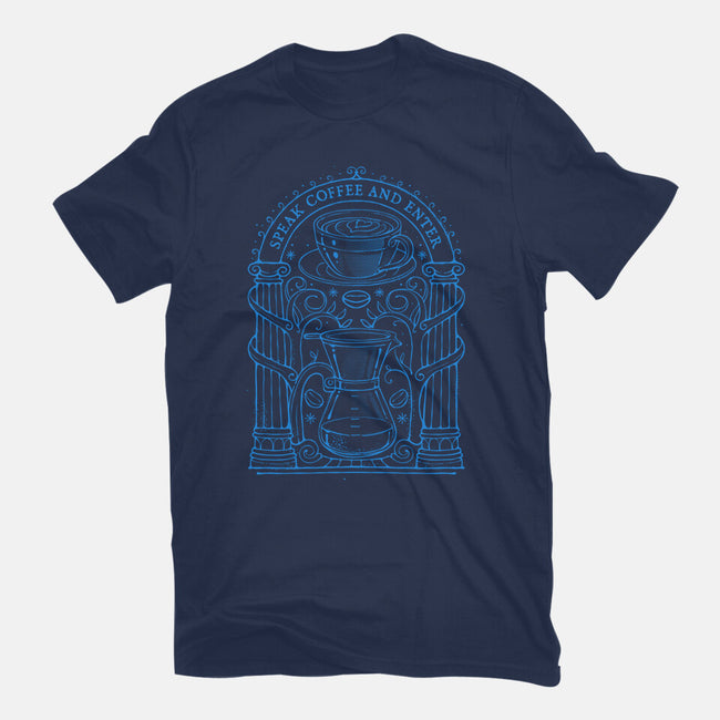 Speak Coffee And Enter-Unisex-Basic-Tee-glitchygorilla