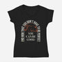 You Can Be Good-Womens-V-Neck-Tee-rocketman_art
