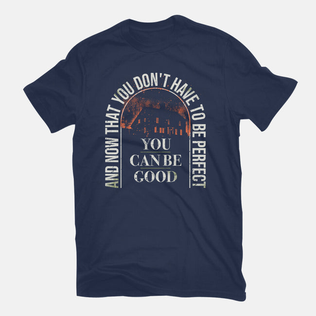 You Can Be Good-Womens-Basic-Tee-rocketman_art
