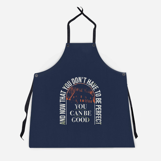 You Can Be Good-Unisex-Kitchen-Apron-rocketman_art
