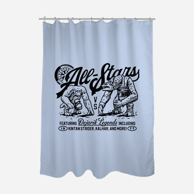 Holochess All-Stars-None-Polyester-Shower Curtain-Wheels