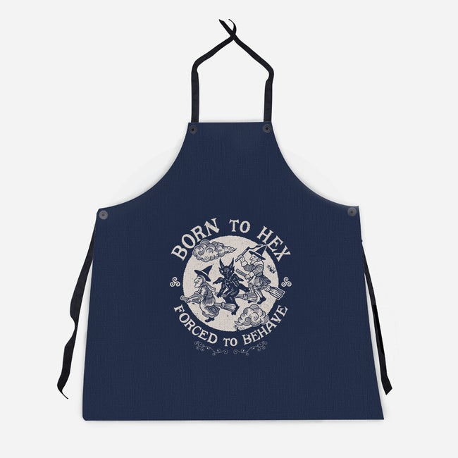 Born To Hex-Unisex-Kitchen-Apron-Nemons
