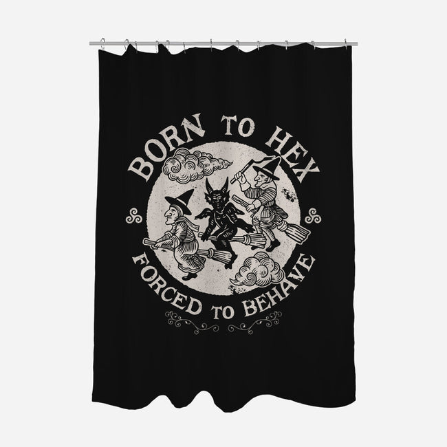 Born To Hex-None-Polyester-Shower Curtain-Nemons