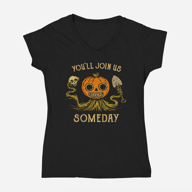 You'll Join Us-Womens-V-Neck-Tee-kg07