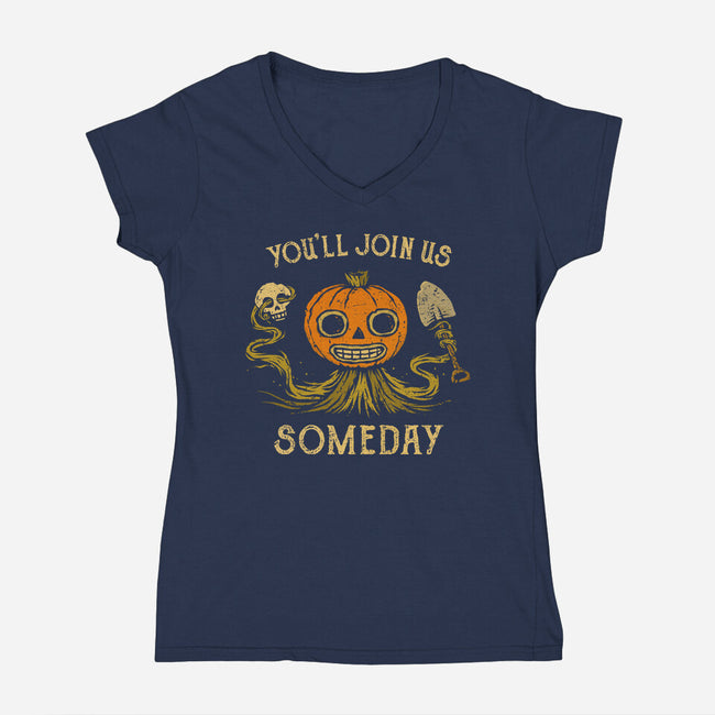 You'll Join Us-Womens-V-Neck-Tee-kg07