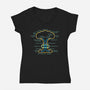 Wasteland Underground Map-Womens-V-Neck-Tee-rocketman_art