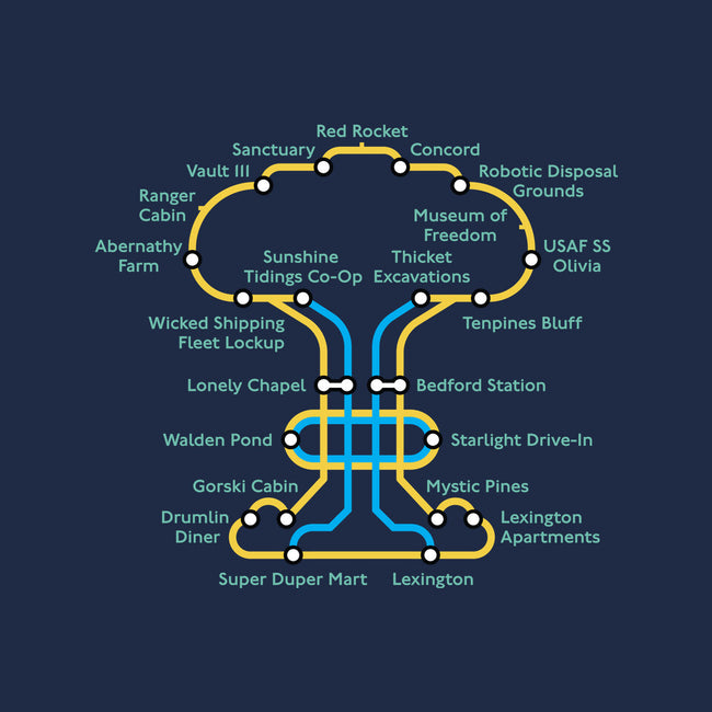 Wasteland Underground Map-Womens-V-Neck-Tee-rocketman_art