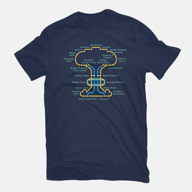 Wasteland Underground Map-Mens-Basic-Tee-rocketman_art