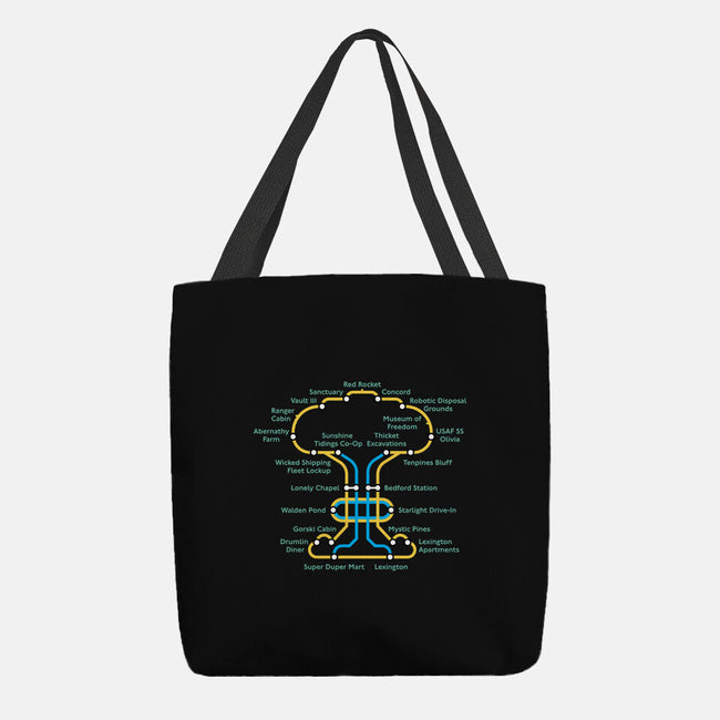 Wasteland Underground Map-None-Basic Tote-Bag-rocketman_art