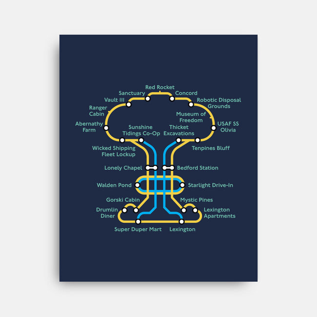 Wasteland Underground Map-None-Stretched-Canvas-rocketman_art
