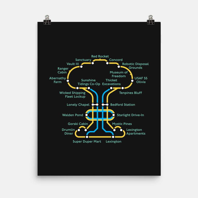 Wasteland Underground Map-None-Matte-Poster-rocketman_art