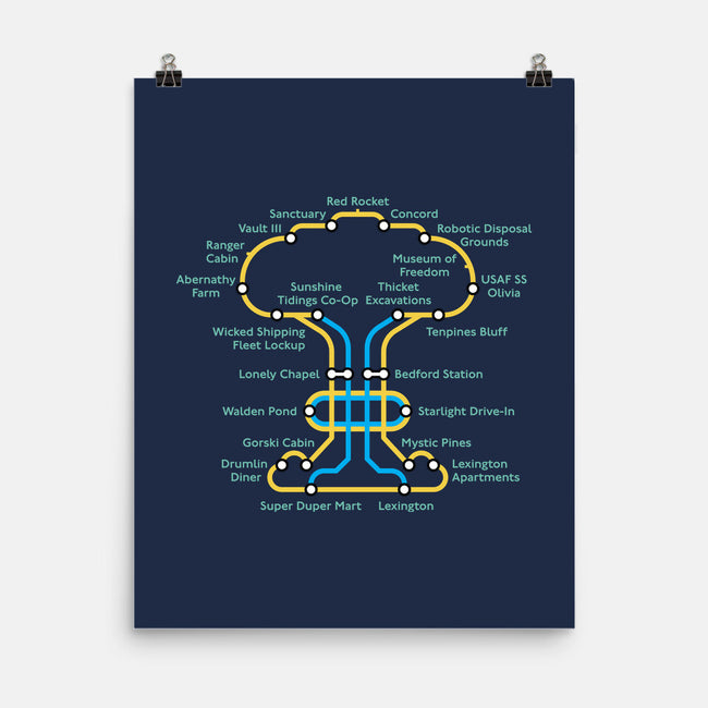 Wasteland Underground Map-None-Matte-Poster-rocketman_art