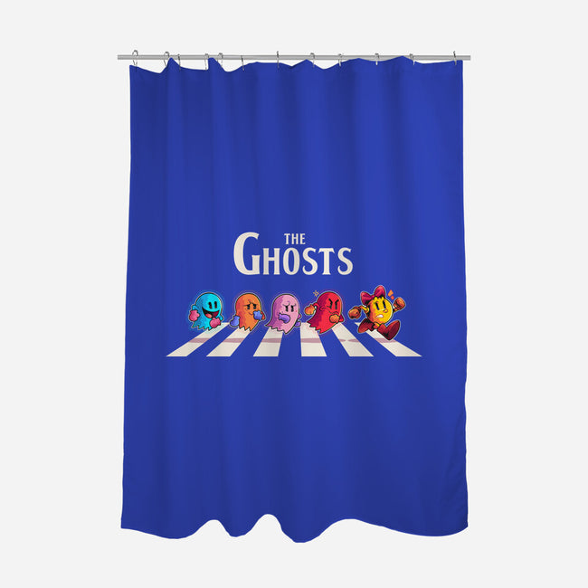 The Ghosts Pac-None-Polyester-Shower Curtain-2DFeer