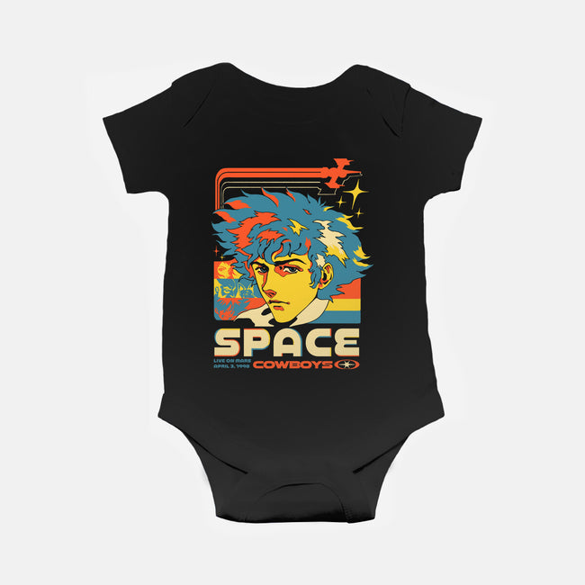 Space Cowboys Live On Mars-Baby-Basic-Onesie-ilustrata