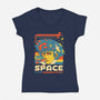 Space Cowboys Live On Mars-Womens-V-Neck-Tee-ilustrata