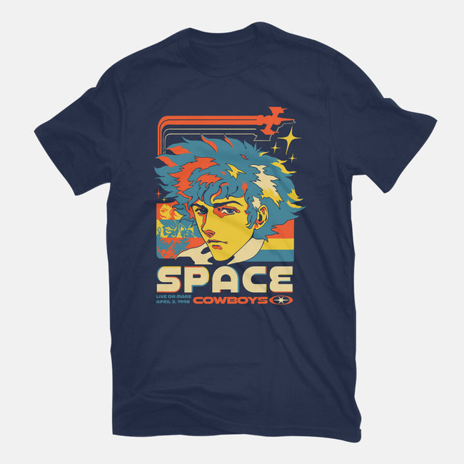 Space Cowboys Live On Mars-Womens-Fitted-Tee-ilustrata