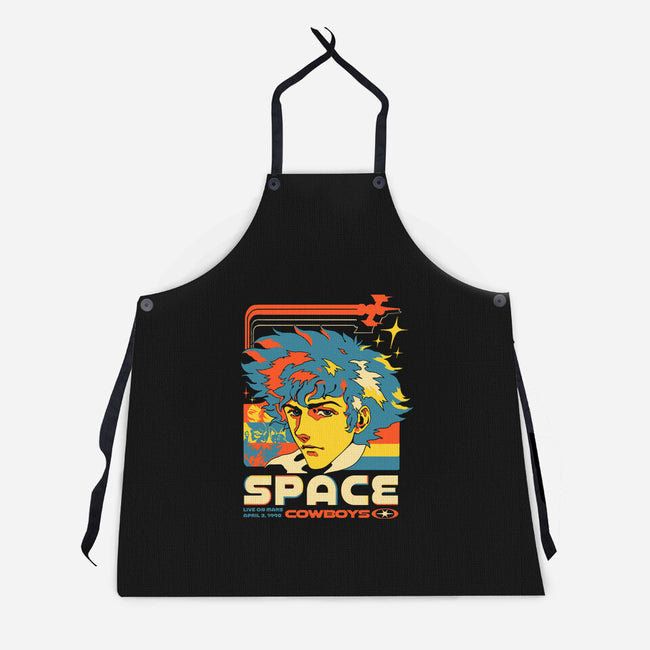 Space Cowboys Live On Mars-Unisex-Kitchen-Apron-ilustrata