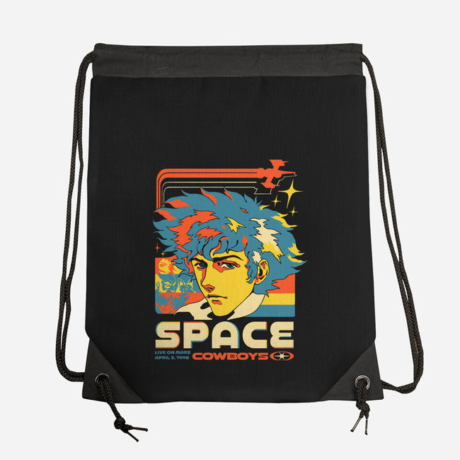 Space Cowboys Live On Mars-None-Drawstring-Bag-ilustrata