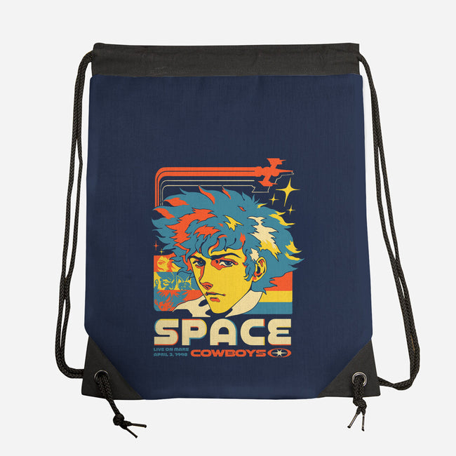 Space Cowboys Live On Mars-None-Drawstring-Bag-ilustrata