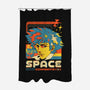 Space Cowboys Live On Mars-None-Polyester-Shower Curtain-ilustrata