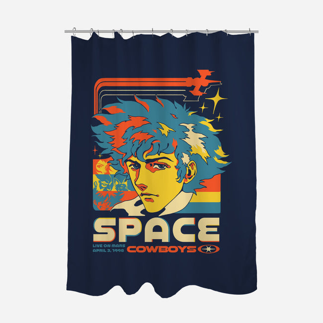 Space Cowboys Live On Mars-None-Polyester-Shower Curtain-ilustrata