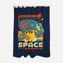 Space Cowboys Live On Mars-None-Polyester-Shower Curtain-ilustrata