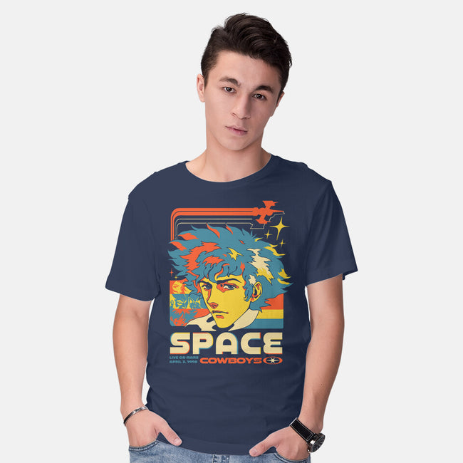 Space Cowboys Live On Mars-Mens-Basic-Tee-ilustrata