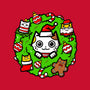 Catmas Holiday Wreath-Mens-Basic-Tee-bloomgrace28