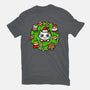 Catmas Holiday Wreath-Mens-Basic-Tee-bloomgrace28