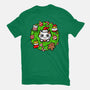Catmas Holiday Wreath-Mens-Basic-Tee-bloomgrace28