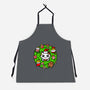 Catmas Holiday Wreath-Unisex-Kitchen-Apron-bloomgrace28