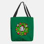 Catmas Holiday Wreath-None-Basic Tote-Bag-bloomgrace28