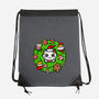 Catmas Holiday Wreath-None-Drawstring-Bag-bloomgrace28