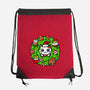 Catmas Holiday Wreath-None-Drawstring-Bag-bloomgrace28