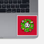 Catmas Holiday Wreath-None-Glossy-Sticker-bloomgrace28