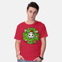 Catmas Holiday Wreath-Mens-Basic-Tee-bloomgrace28