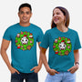Catmas Holiday Wreath-Unisex-Basic-Tee-bloomgrace28