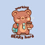 Working Beary Hard-Unisex-Kitchen-Apron-TechraNova